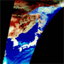 AMSR First-light images: AMSR capturing the Japanese Islands / Sea ice distribution in the Sea of Okhotsk