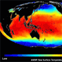 Global SST distribution observed by AMSR