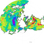 Land surface temperature distribution in the northern hemisphere as observed by AMSR-E: Strong cold wave in Siberia and severe winter in Japan this year